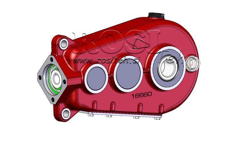 GEARBOX - GEARBOX RT320 FOR HYDRAULIC MOTOR MP/MR/MS RATIO 29.5:1