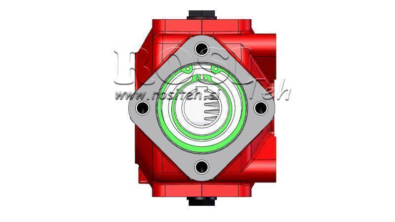 REDUCTOR - MULTIPLICATOR RT50 FOR HYDRAULIC MOTOR MP/MR/MS gear ratio 1,9:1