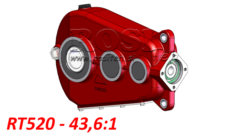 REDUKTOR - SZOROZÓ RT520 ZA HIDRAULIKUS MOTOR MP/MR/MS arány 43,6:1