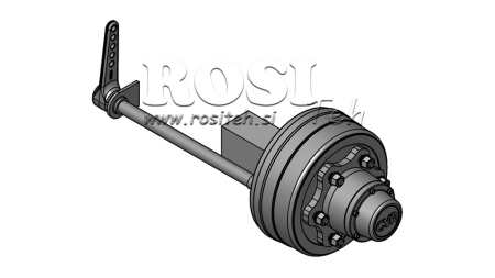 ASSE CON FRENI 5.250 kg l.290 mm