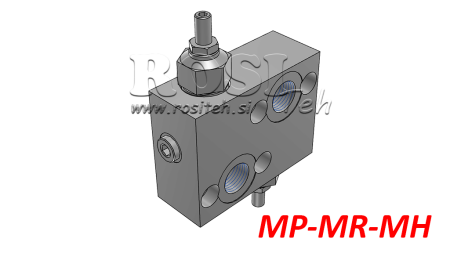 HYDRAULICKÝ PRETLAKOVÝ VENTIL 10-180 BAR PRE HYDROMOTOR MP-MR-MH