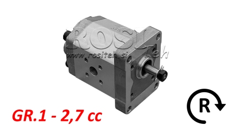 HYDRAULISK PUMP GR.1 2.7 CC HÖGER - FLANGE