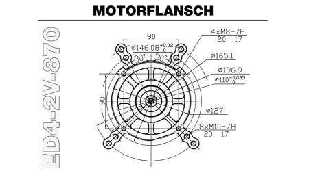 diesel moottori 870cc-15.2kW-3,600 RPM-V-E-KW25.4 (1 tuuma)x78.8-sähkökäynnistys