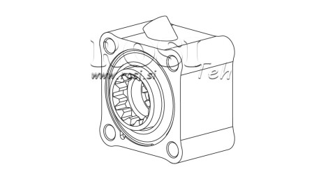 NEBENANTRIEB FÜR HYDRAULIKPUMPE - ZF1 ALUMINIUM