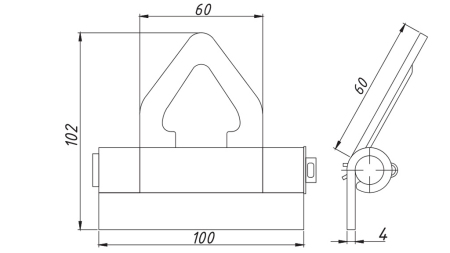 PAGE DE CENTRAGE TRIANGULAIRE POUR REMORQUE