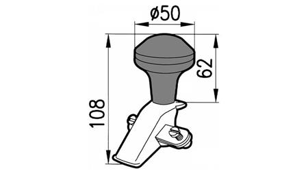 HANDLE-BALL FOR STEERING WHEEL RIM DIAMETER 360, 390, 400, 435