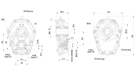 GEARBOX GR.3 -1:3 AXLE