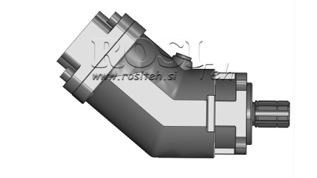 PIESTOVÝ HYDRAULICKÝ MOTOR 40cc - 228Nm