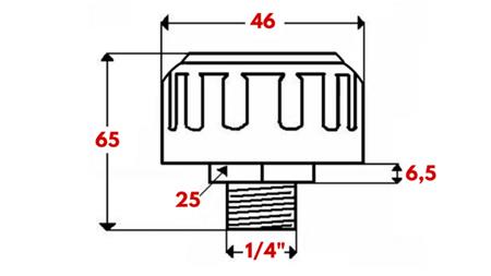 METALL FILLERPLUGG MED VENTIL 1/4''