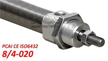 PNEUMATIC CYLINDER PCAI 8/4-020 CE ISO6432