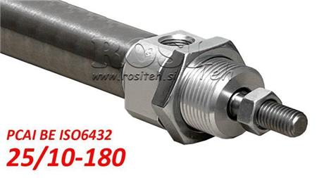PNEUMATIC CYLINDER PCAI 25/10-180 BE ISO6432