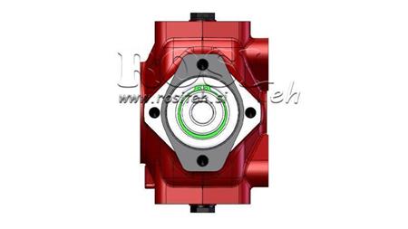 REDUCTOR - MULTIPLICATOR RT120 FOR HYDRAULIC MOTOR MP/MR/MS gear ratio 4,1:1