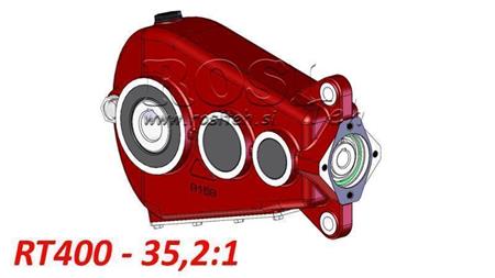 REDUCTOR - MULTIPLICATOR RT400 FOR HYDRAULIC MOTOR MP/MR/MS gear ratio 35,2:1