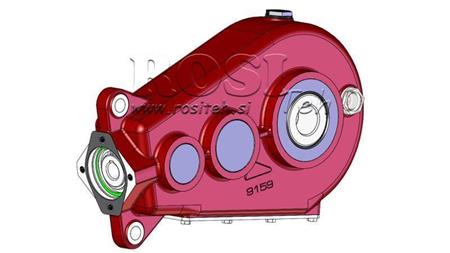 REDUCTOR - MULTIPLICATOR RT400 FOR HYDRAULIC MOTOR MP/MR/MS gear ratio 35,2:1