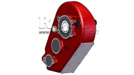 REDUCTOR - MULTIPLICATOR RT500 FOR HYDRAULIC MOTOR MP/MR/MS gear ratio 43,6:1