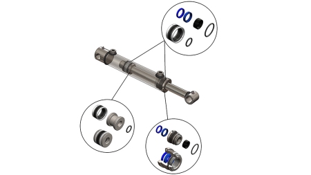 DICHTUNGENSET FÜR HYDRAULIK ZYLINDER 60/40