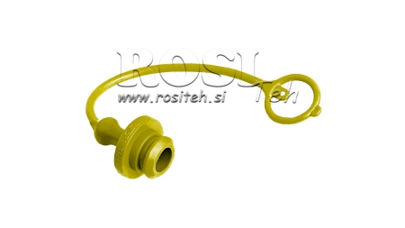 PROTECTIVE RUBBER COVER YELLOW - FEMALE QUICK COUPLINGS