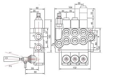 VANNE HYDRAULIQUE 3xP40 FLOTTANTE